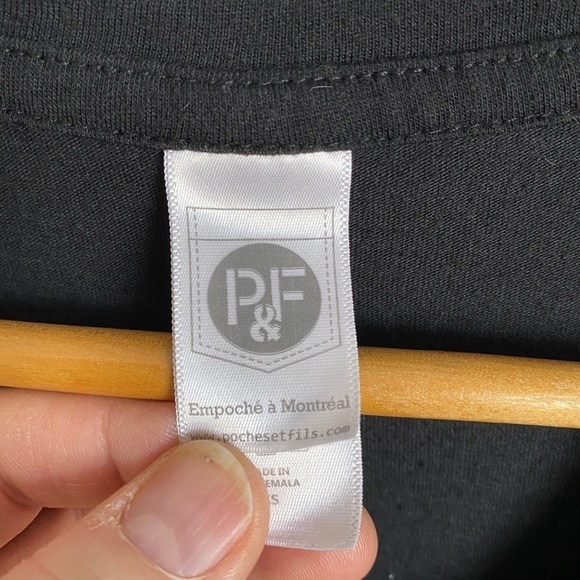 P&F Women's Black Short Sleeve Boston Terrier V-neck Pocket Tee‎ Size X-small - Picture 2 of 8